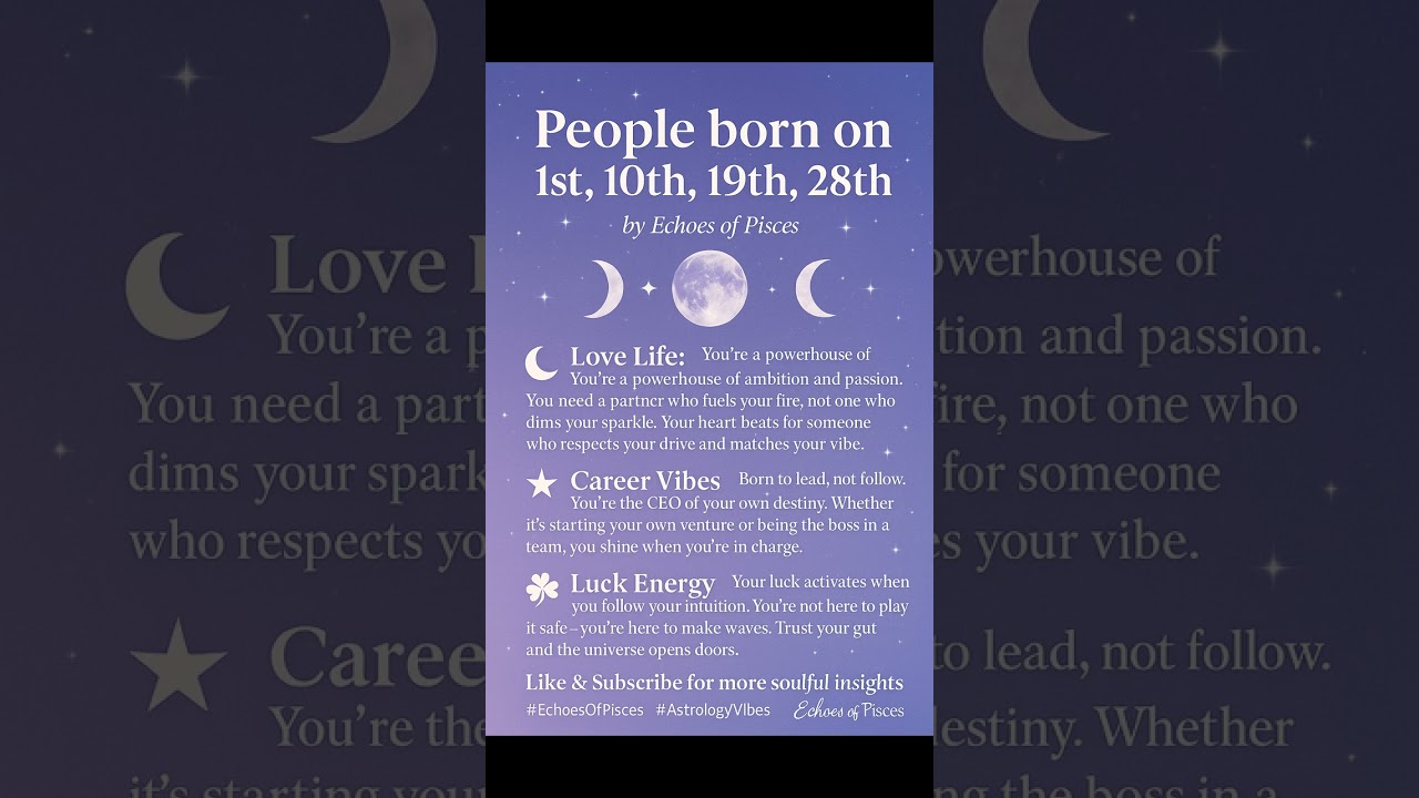 What Your Birth Date Says About You | Birth Numerology Personality Guide #part1