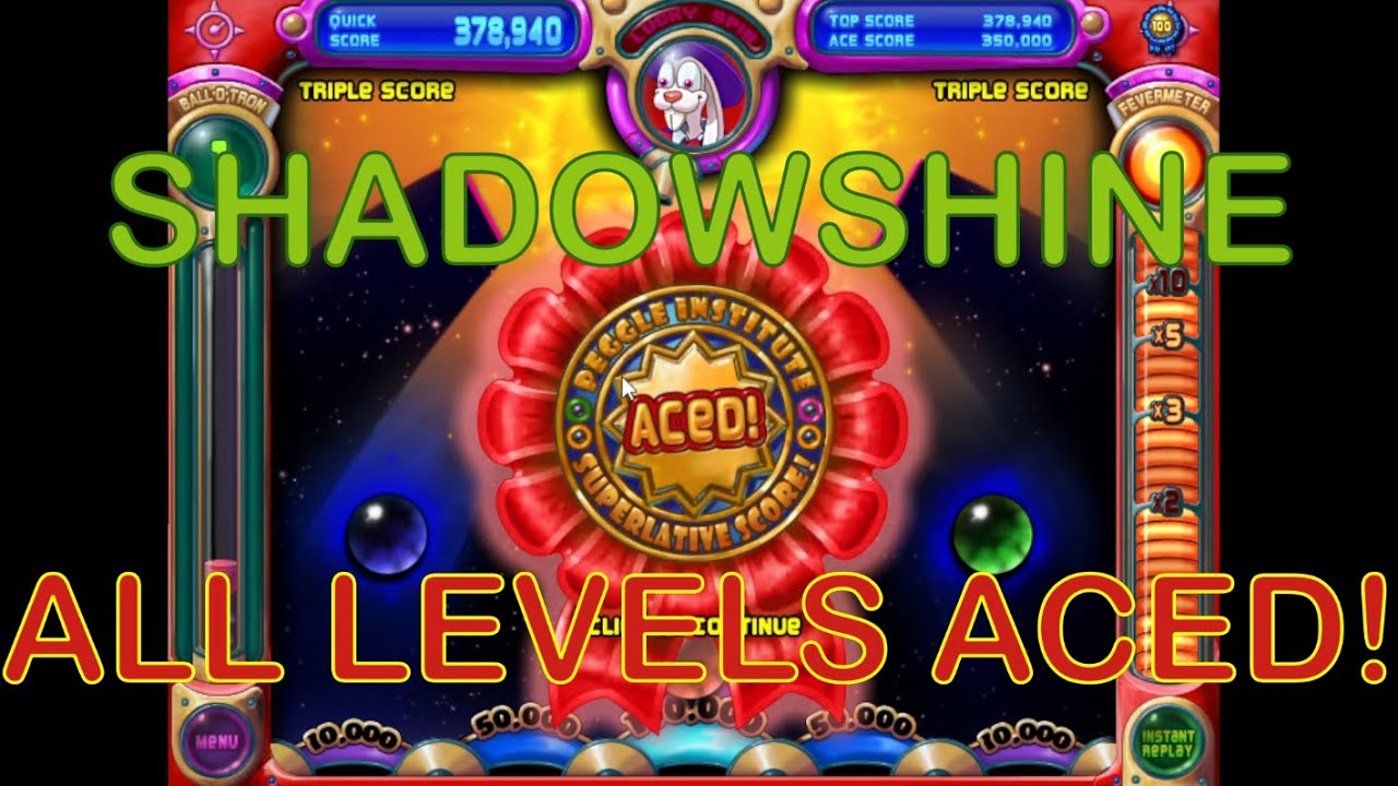 Peggle Nights - Shadowshine Aced! | All levels Aced! (Stage 12-5, last level)