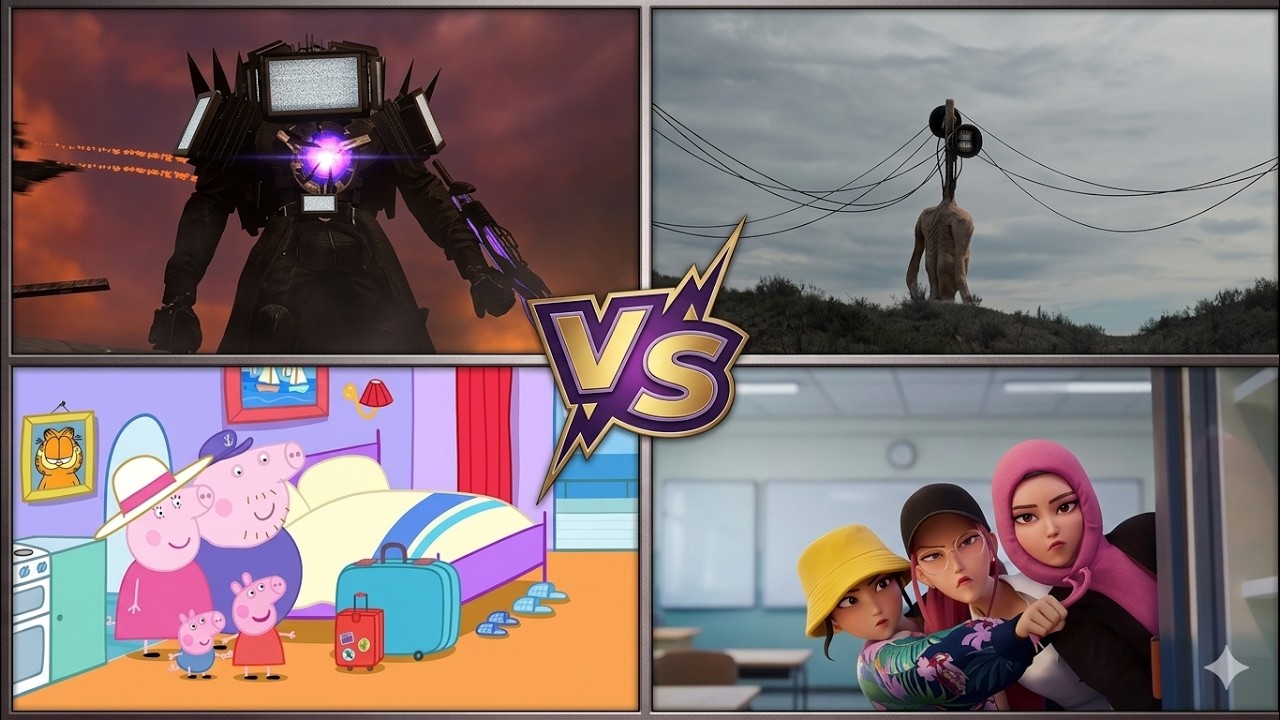 Skibidi Toilet🆚PEPPA PIG.EXE 🆚Siren Head🆚Kpop demon hunter 🎶 Tiles Hop EDM Rush #18