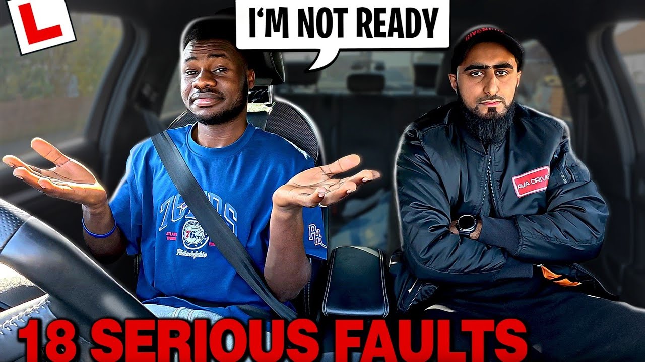 Learner Admits He's Not Ready After Failing Driving Test So Badly!