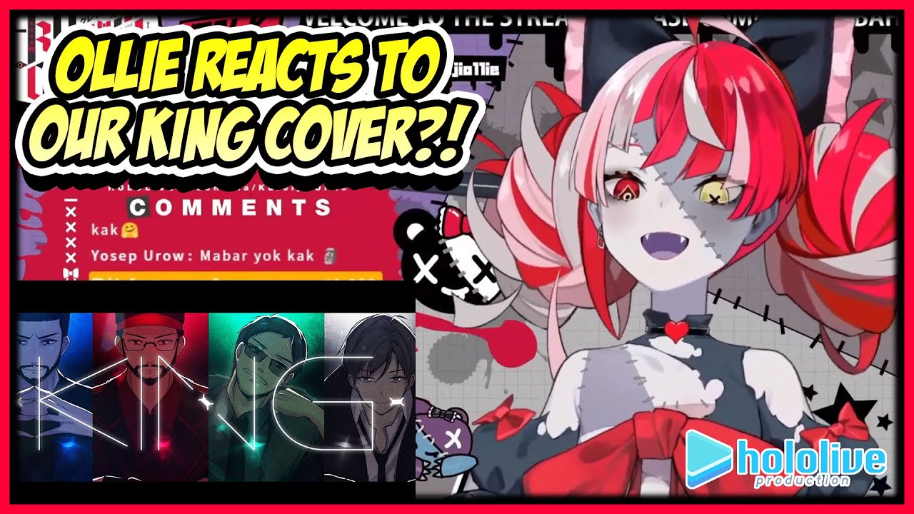 HOLOLIVE - OLLIE REACTS TO OUR KING COVER?! 【VELO CITY X IZAYA'S HUB X SILVER STATUS】