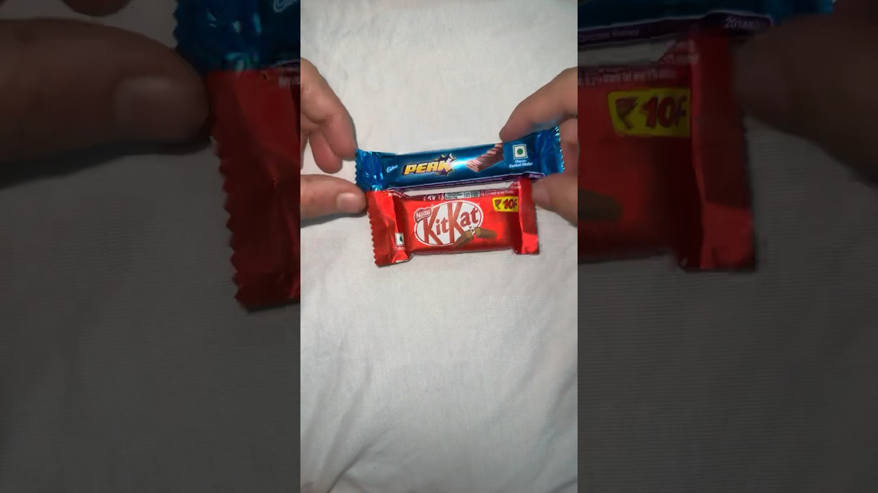 5/- rs Perk or 10/- rs kitkat #like #cadburys #chocolate #share #candy #chocolatesecrets #subscribe