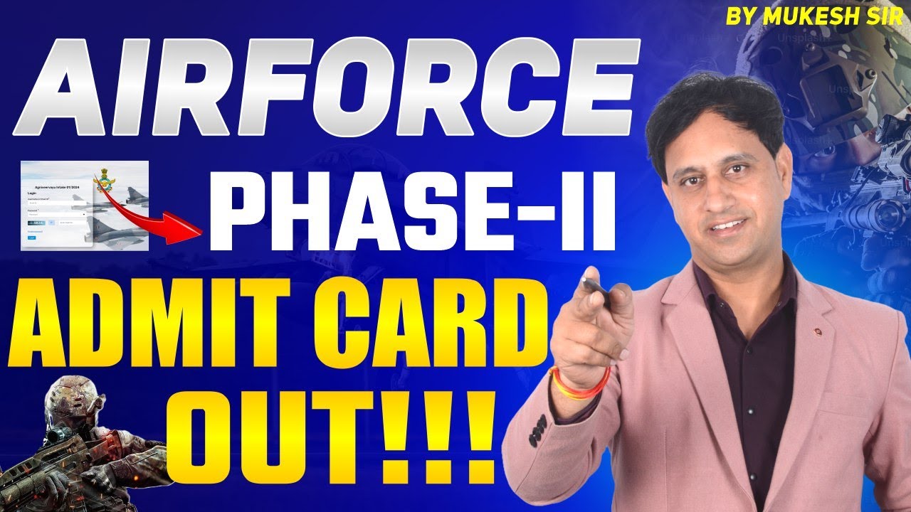 Air Force Intake 02/2026 Phase 2 Admit Card Out | Phase 2 Admit Card Update | Airforce Phase 2 Exam