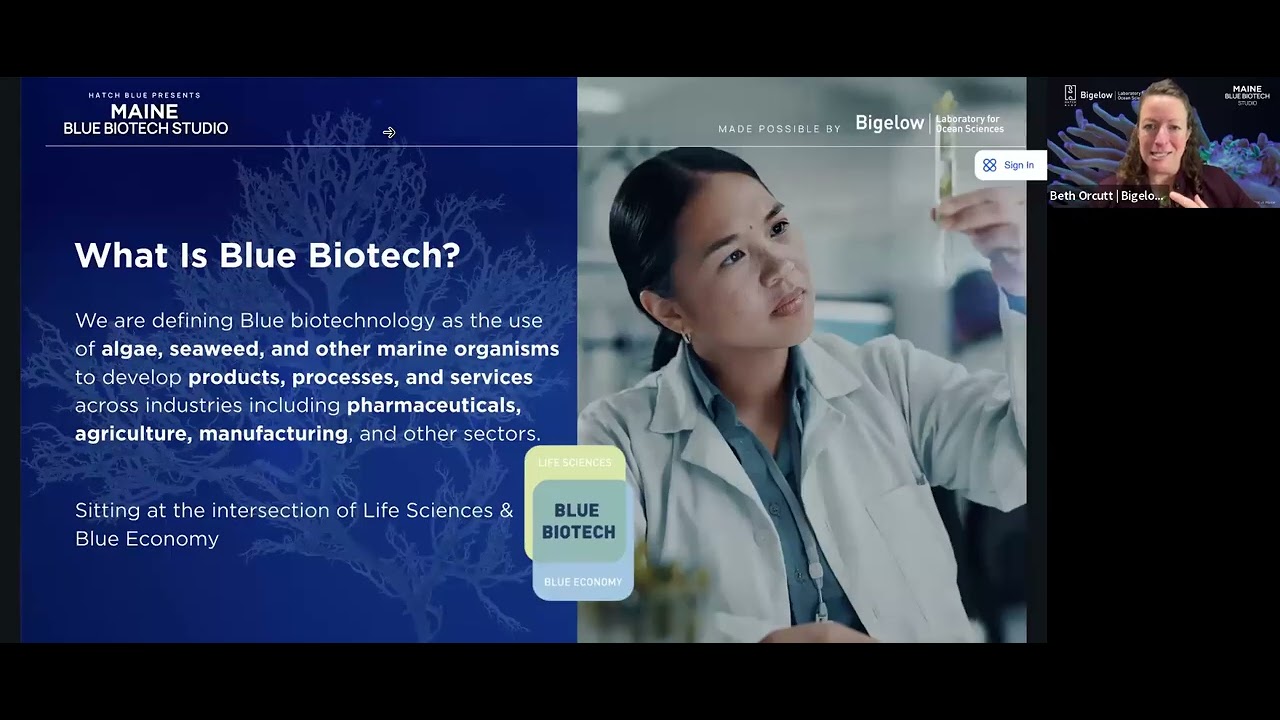Maine Blue Biotech Innovation Studio - Webinar, 2026