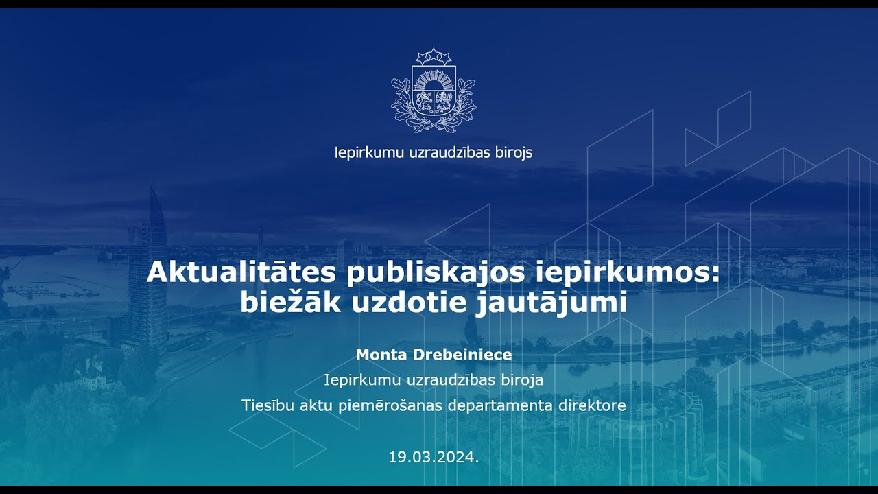 Aktualitātes publiskajos iepirkumos: biežāk uzdotie jautājumi