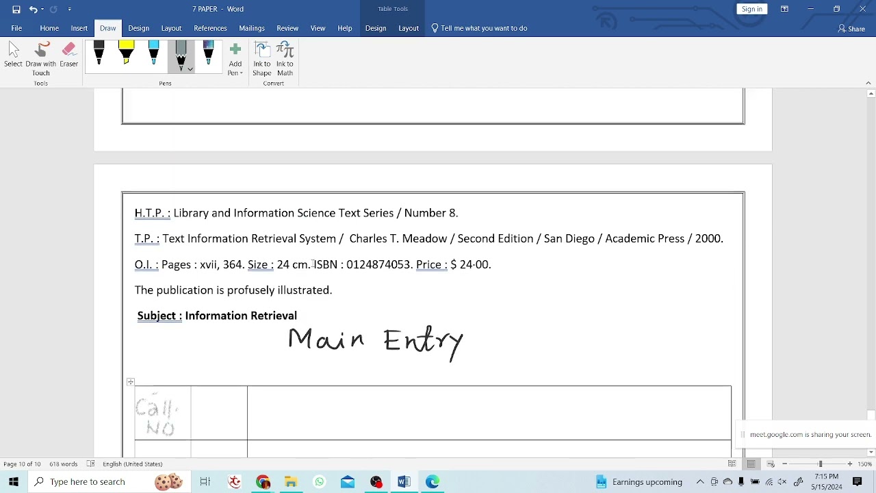 Catalogueing Class 3  || ADDED ENTRY