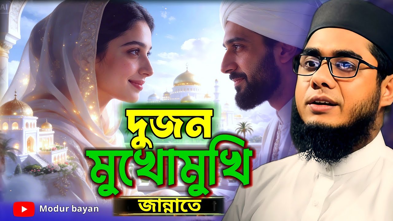 স্বামী স্ত্রী দুজন মুখোমুখি জান্নাতের বয়ান করেন | মুফতি শাহিদুর রহমান| Islamic lecture Bangla 2026