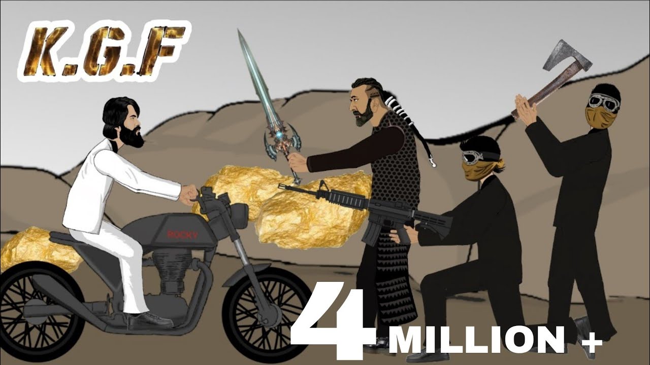 Kgf chapter 2 animation || rockey vs adheera fight || NI animation