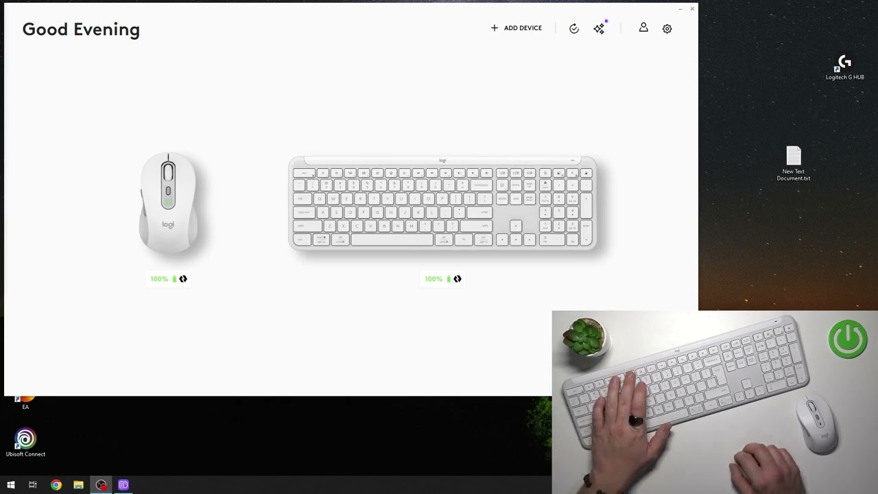 Как включить режим диктовки на Logitech K950