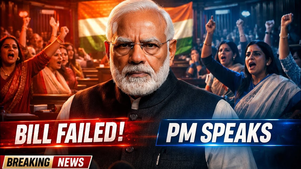 Modi Breaks Silence After Historic Bill Defeat in Parliament