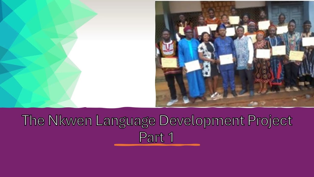 The Nkwen Language Development Project  Part 1