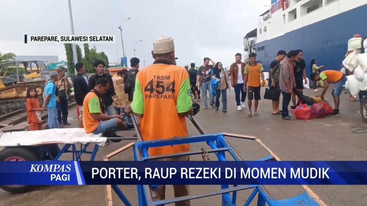 Porter Raup Rezeki di Momen Mudik