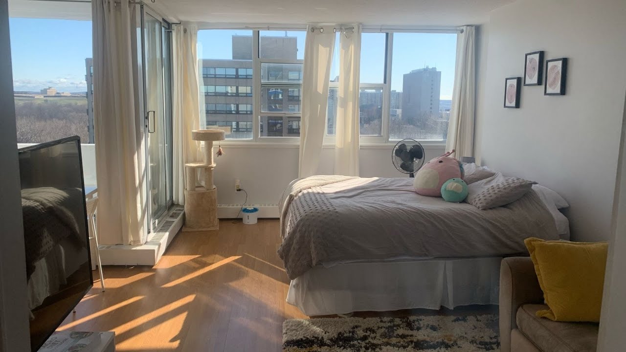 Tour of Bachelor Apartment Unit 9E | LeMarchant Towers Halifax | Apartments for Rent in Halifax