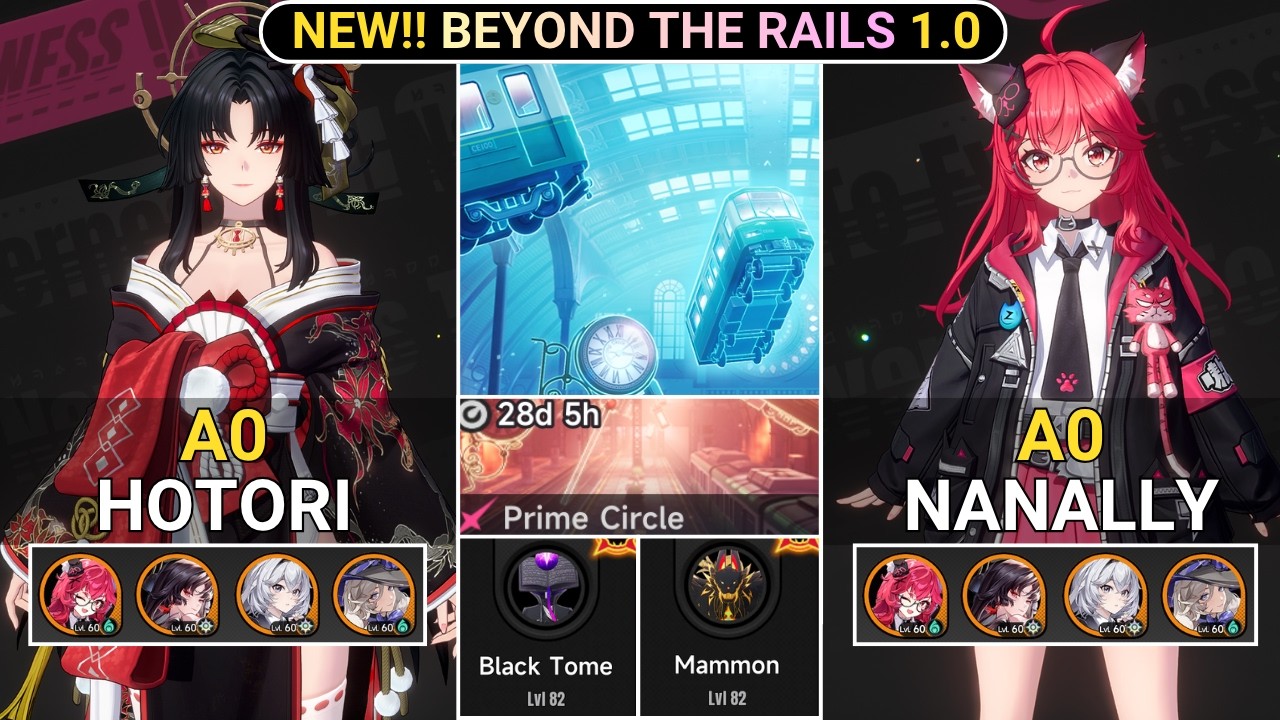 Hotori VS The Hardest Stage In Only 1 min 7 sec ! All F2P WP! A0 Hotori | Beyond The Rails NTE 1.0