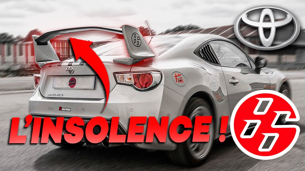 TOYOTA GT86 AVEC UN AILERON INSOLENT!