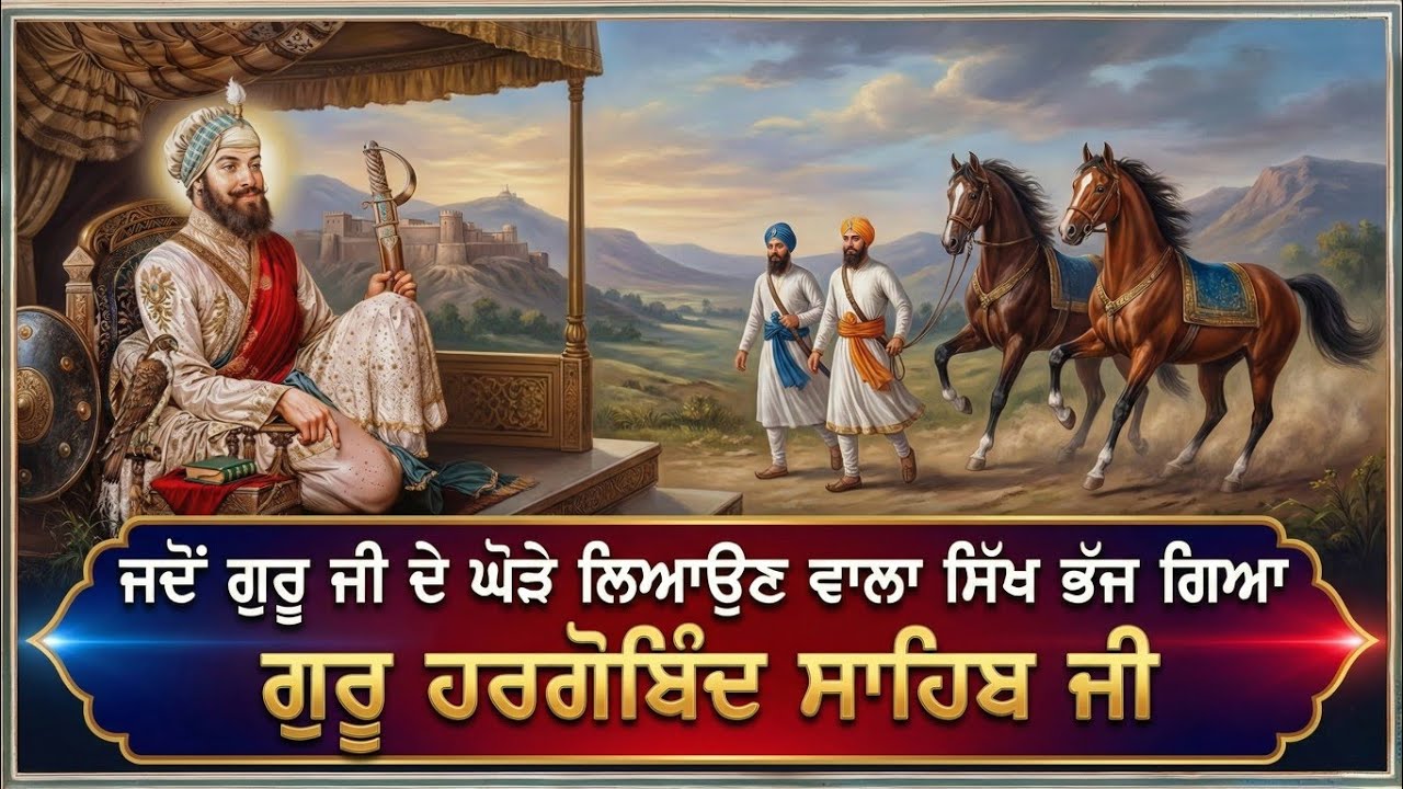 ਜਦੋਂ ਗੁਰੂ ਜੀ ਦੇ ਘੋੜੇ ਲਿਆਉਣ ਵਾਲਾ ਸਿੱਖ ਭੱਜ ਗਿਆ || ਸਿੱਖ ਨਾਲ ਕਰਾਮਾਤ ਵਾਪਰੀ || ਗੁਰੂ ਹਰਗੋਬਿੰਦ ਸਾਹਿਬ ਜੀ ਕਥਾ