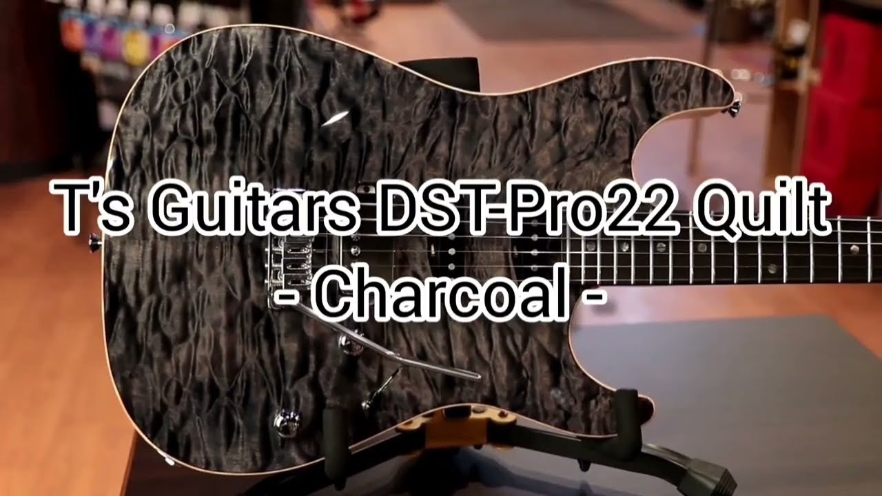 T's Guitars DST-Pro22 Quilt -Charcoal- 【B.U.G. Special Custom】