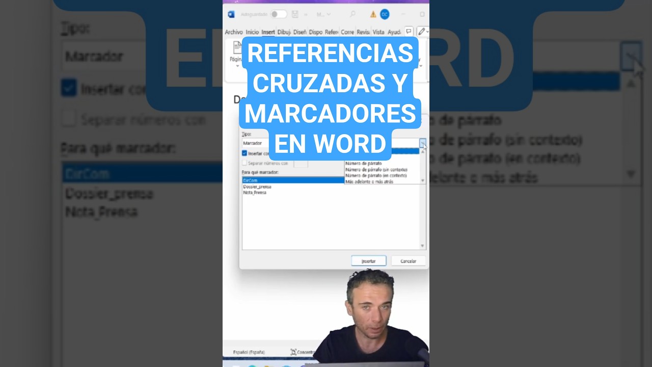 Referencias cruzadas y Marcadores en Word