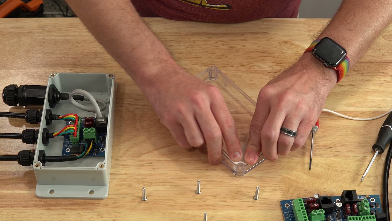 Time Lapse – Building weatherproof Advatek Lighting Long-Range Receiver boxes for LED lighting