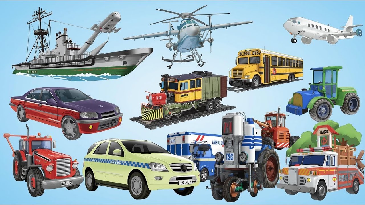 The Vehicle Alphabet Song from Airplanes to Zoo Trucks A to Z