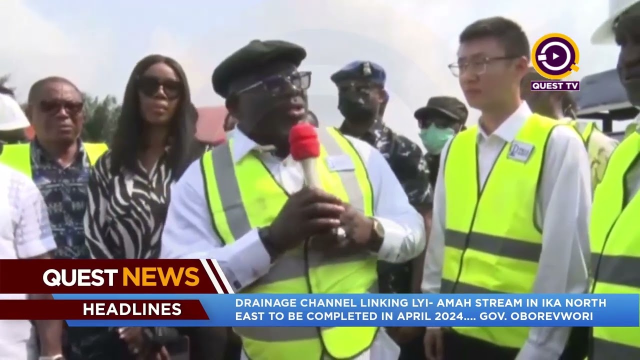 DRAINAGE CHANNEL LINKING LYI  AMAH STREAM IN IKA NORTH EAST TO BE COMPLETED APRIL 2024 - DELTA GOVR