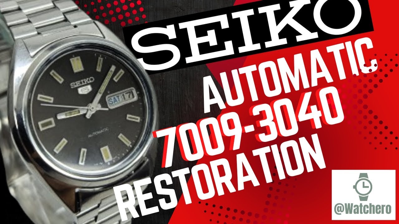 ⌚ SEIKO 5 Automatic Restoration - 7009 Machine and glass polish