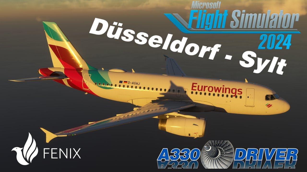 Airbus A319 | Beautiful Sunrise Ops! | Düsseldorf - Sylt | Real Airbus Pilot