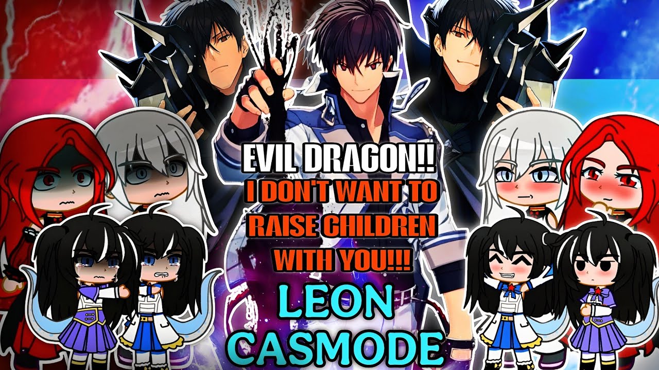 (🇺🇸) Shut up evil dragon!! react to Leon Casmode as Anos Voldigoad || Demon King || Gacha React |