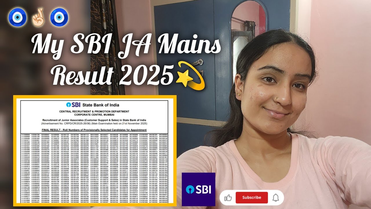 My SBI JA Mains Result 2025💫🧿🤞🏻#sbi #sbija #ibps  #banker #result 