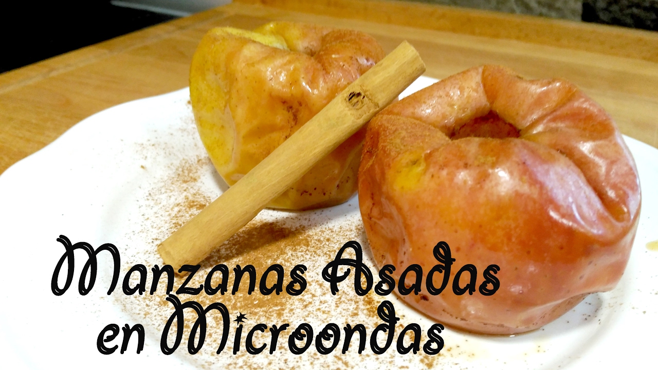 Manzanas Asadas en Microondas
