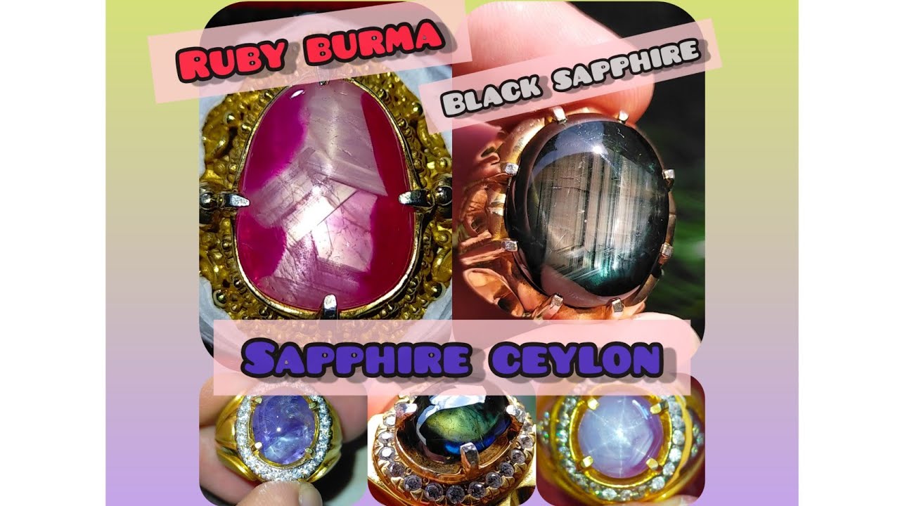 BERBAGAI JENIS BATU PERMATA RUBY BURMA SAPPHIRE CEYLON BLACK STAR SAPPHIRE BANGSING KRESNADANA GEMS