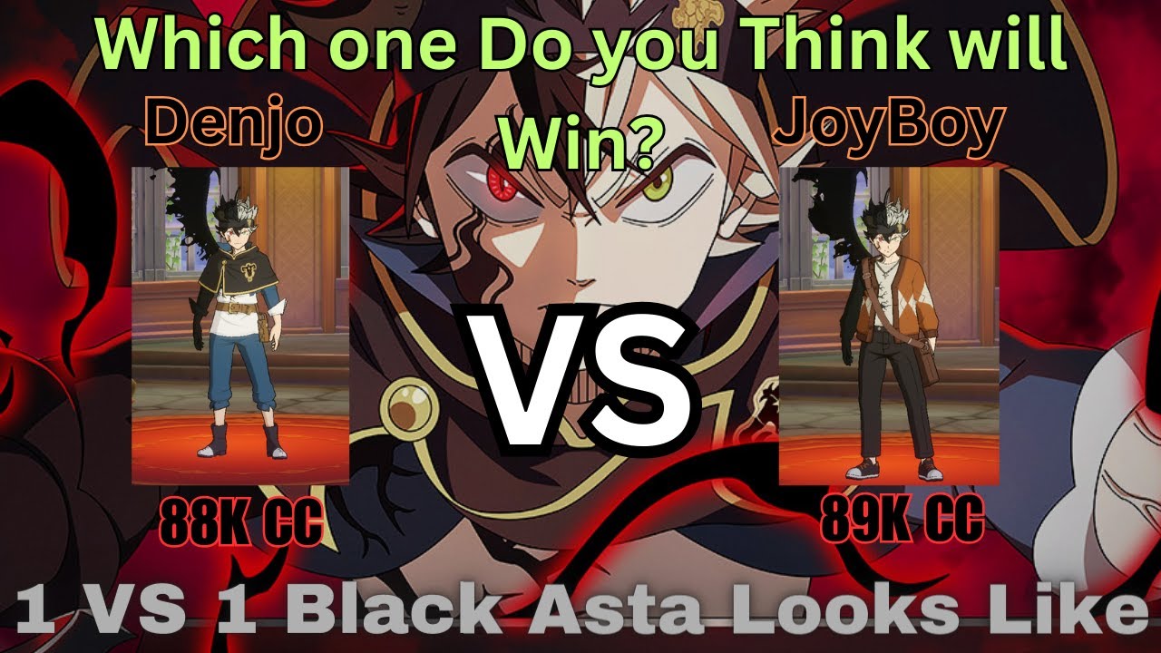 1 vs 1 Black Asta looks like | 88k CC ft.Denjo #blackclovermobile #blackclover #norlch