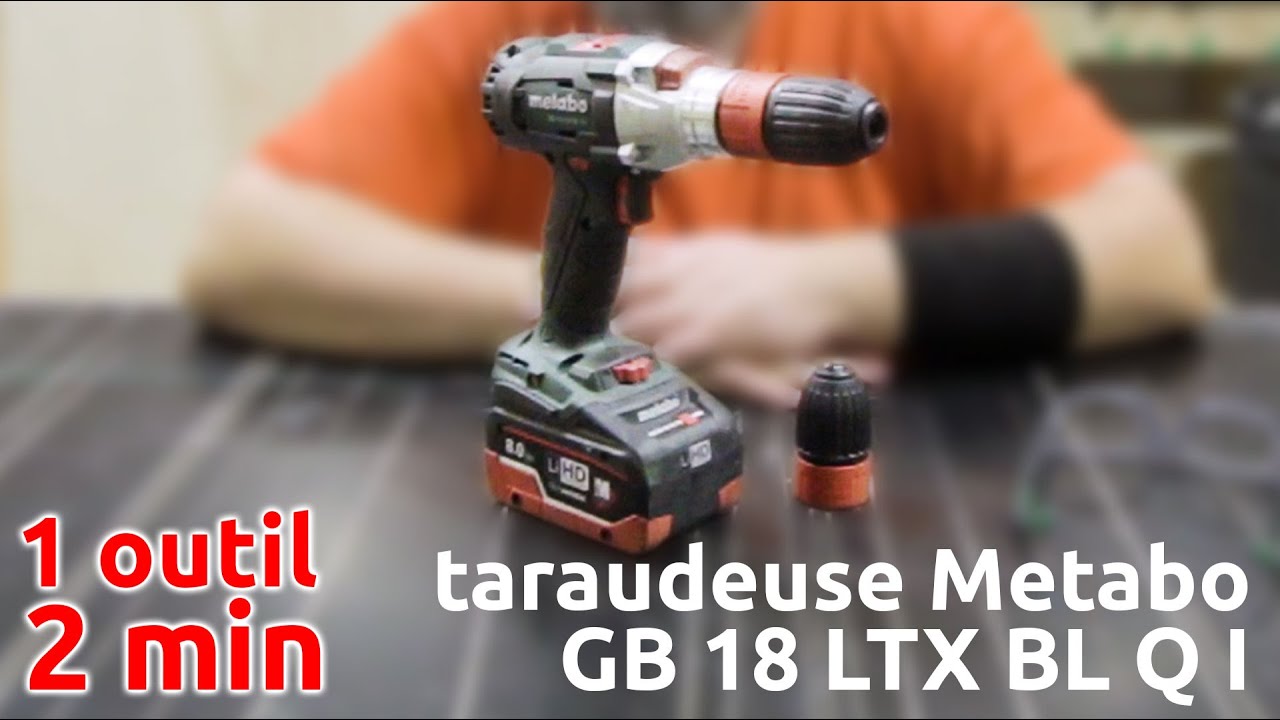Taraudeuse Metabo - GB 18 LTX BL Q I - [1 outil 2 minutes]