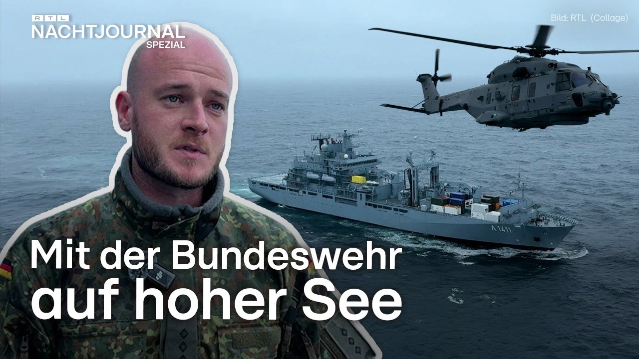 Üben für den Kriegsfall: So trainiert die Bundeswehr auf See | RTL Nachtjournal