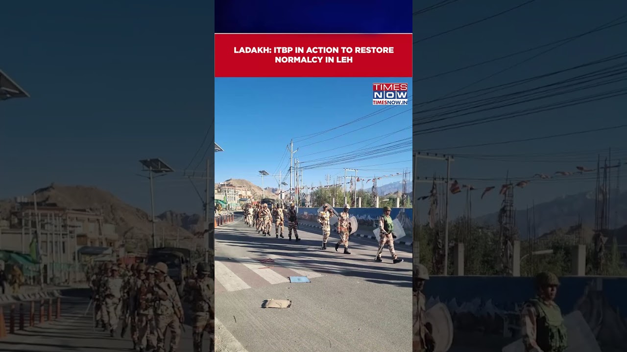 Ladakh Protests: ITBP In Action To Restore Normalcy In Leh | Watch #Shorts