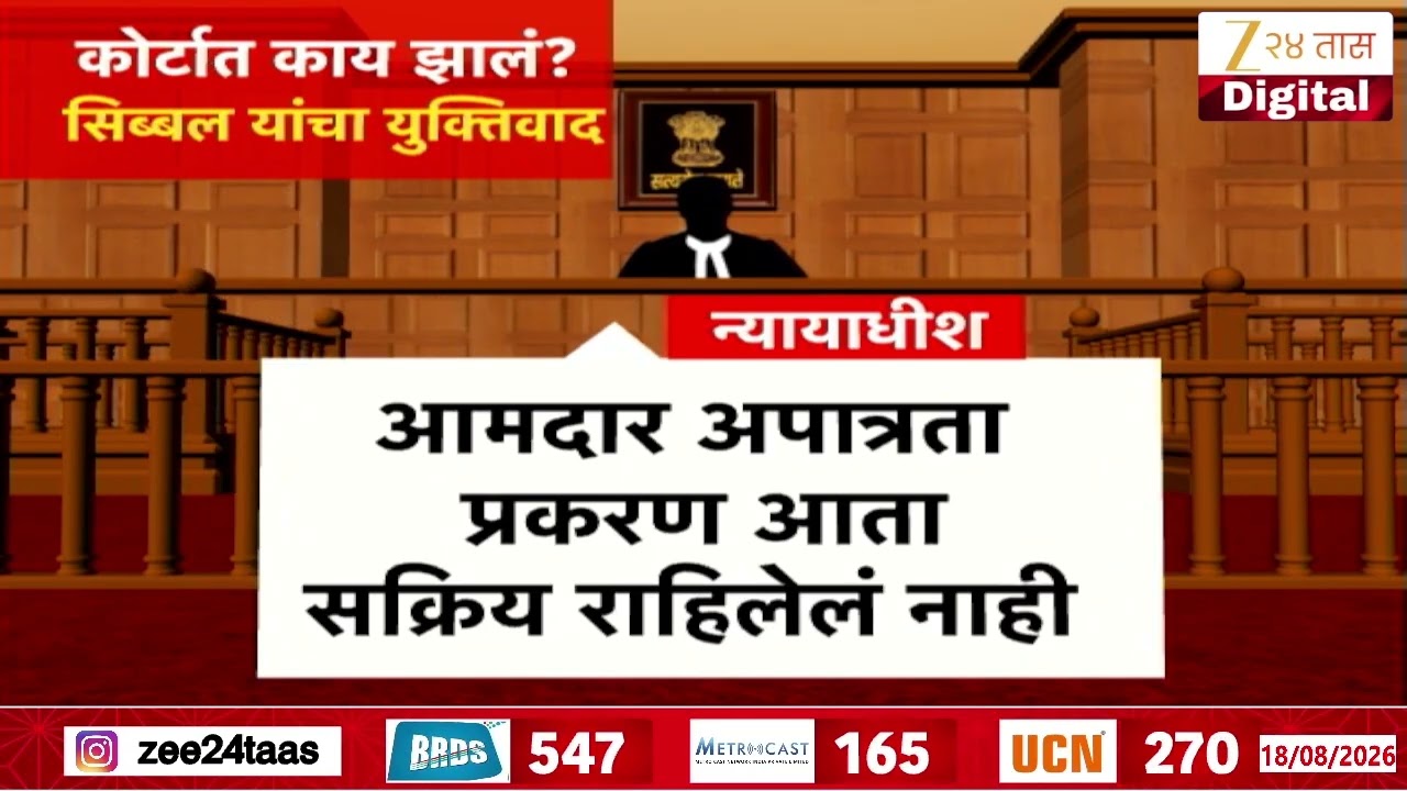 Kapil Sibal Point | '10 व्या अनुसूचीच्या विरोधात नार्वेकरांचा निर्णय' सिब्बल यांचं वक्तव्य
