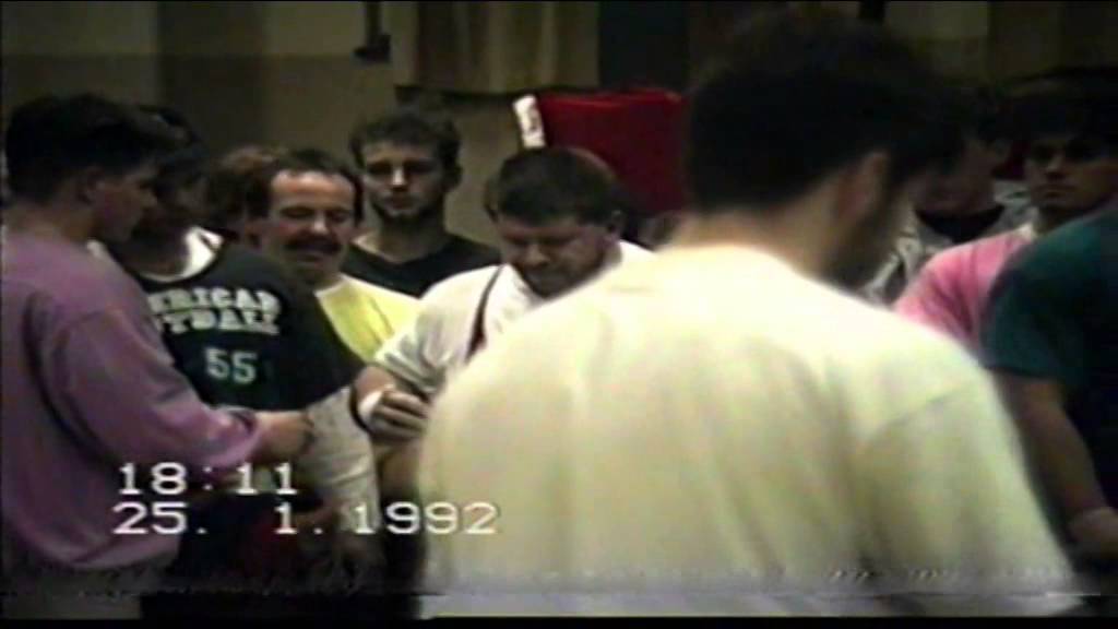 Big-Ingo / Benchpress competition / first and second try 180kgs - 190 kgs / Kiel 25 01 1992