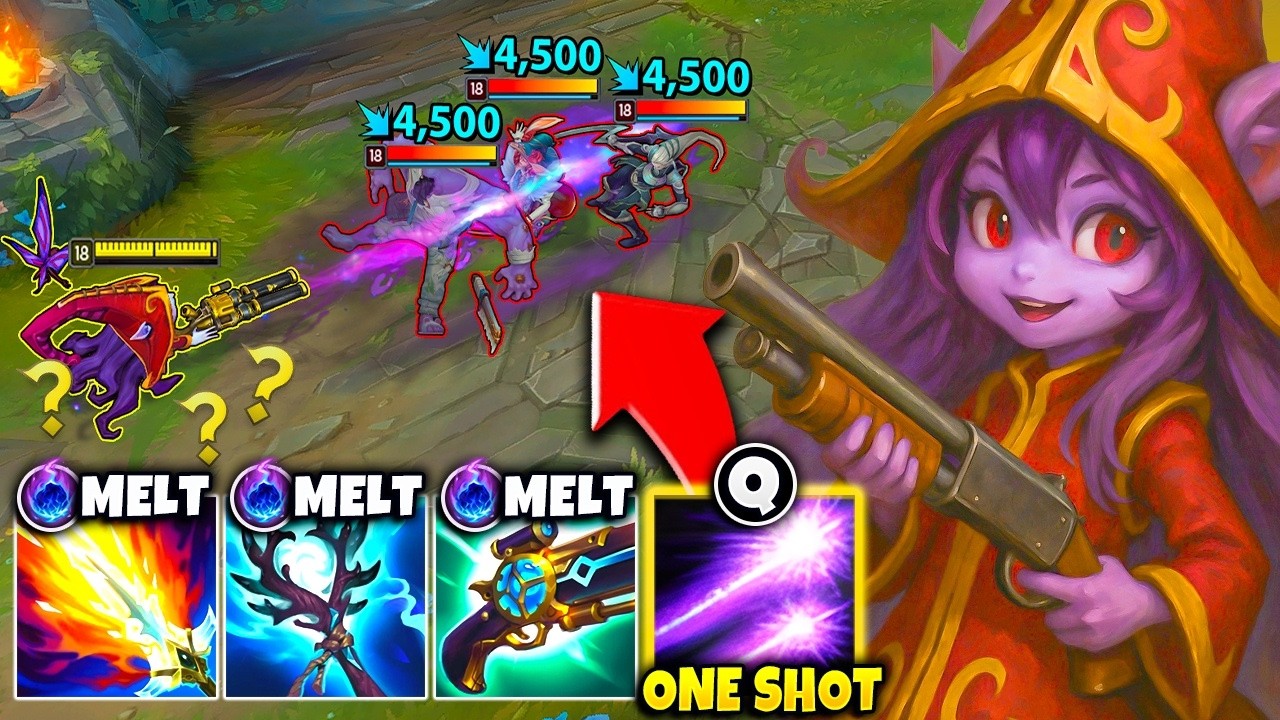 LULU BUT I HAVE A PIXIE SHOTGUN THAT ONE SHOTS YOU! (FULL AP LULU IS BROKEN)