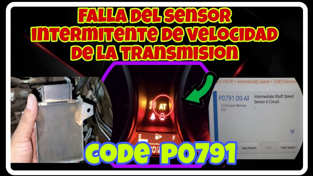 Falla de sensor intermedio de la transmision y ( Codigo de falla P0791 ) Falla la transmisi&oacute;n