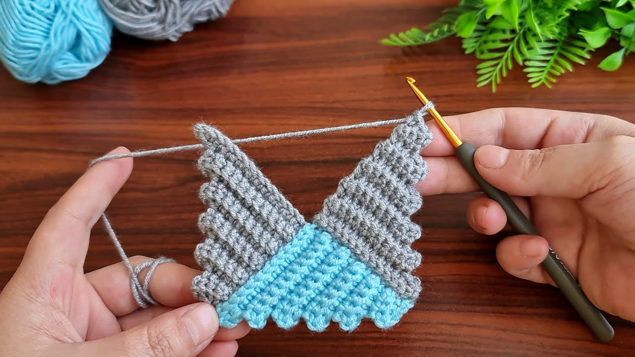 Wow!.. 😇 Very Easy! Super how to make eye catching crochet.Wonderful crochet motif knitting pattern.