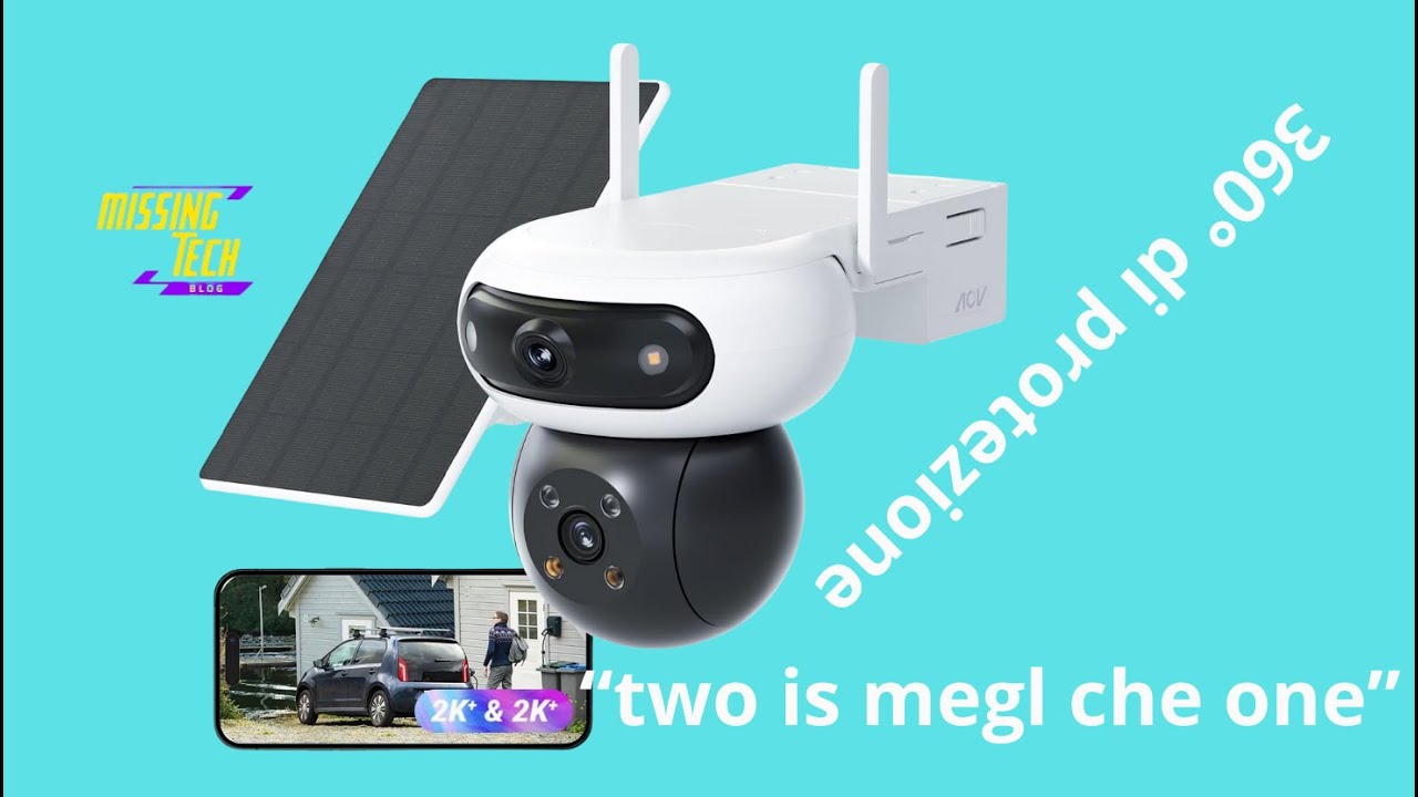 2 videocamere di sorveglianza in 1? Ezviz CB90 dual 2k a Batteria