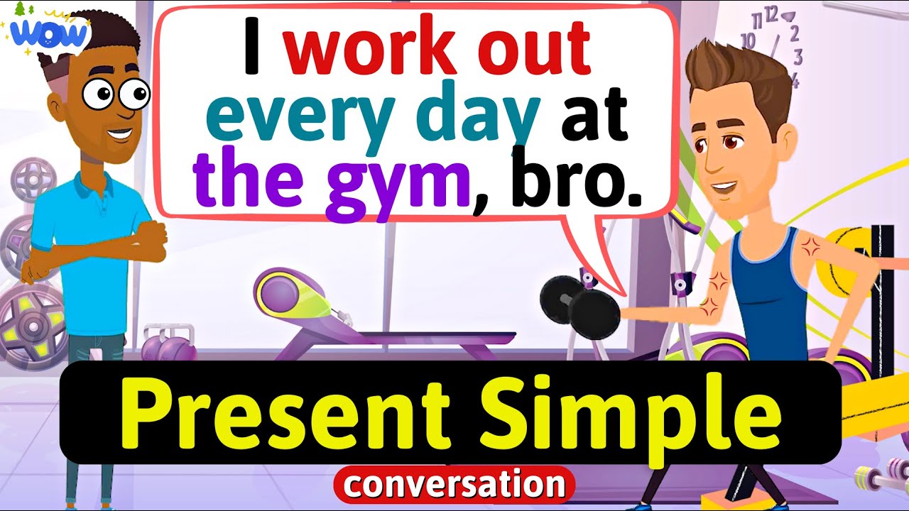 Present Simple Conversation (Practice English Conversation) Improve English Speaking Skills Everyday