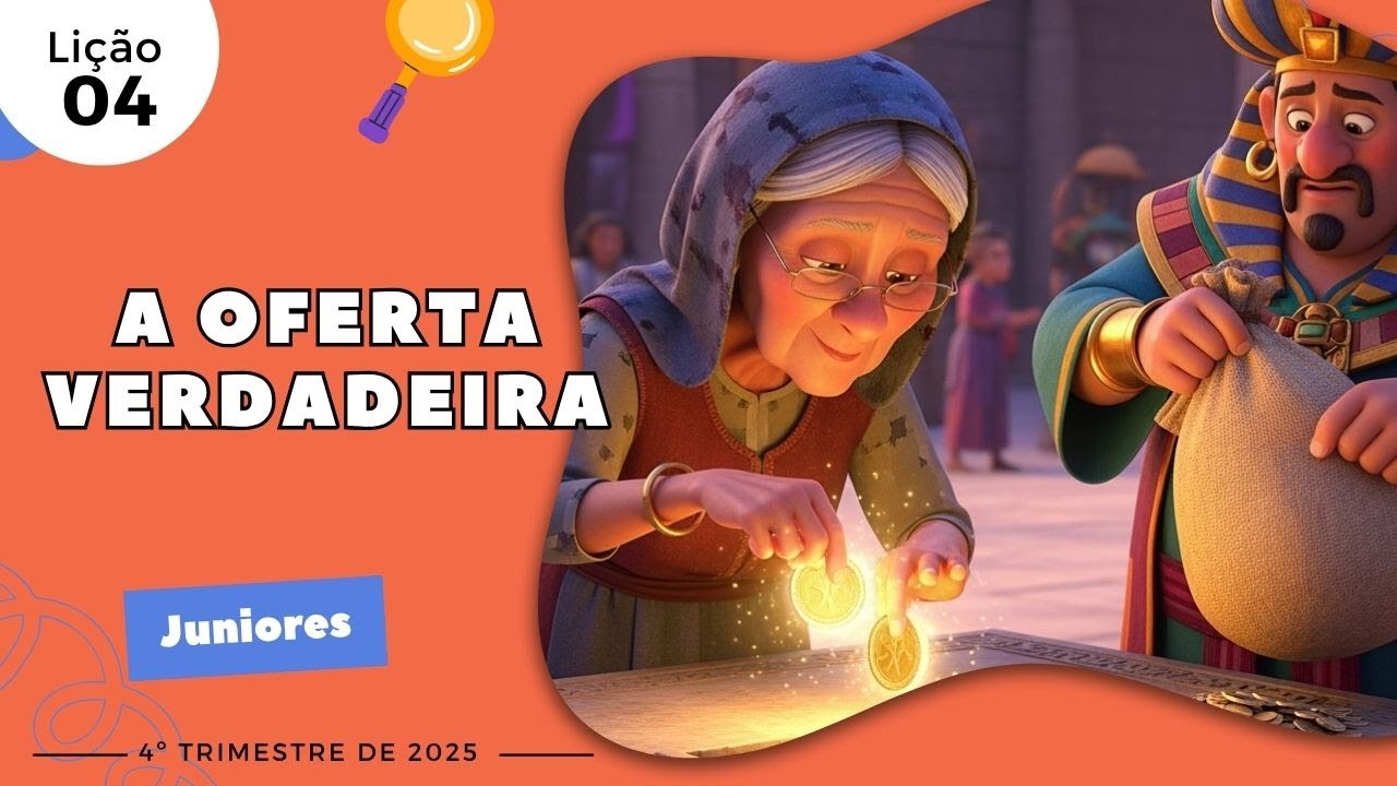 EBD Lição 4 - Juniores | A OFERTA VERDADEIRA (9 e 10 anos) 4ºTrimestre 2025
