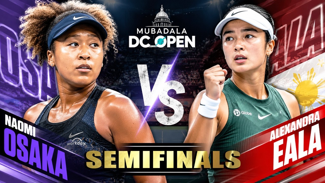 🔴LIVE! Alex Eala vs Naomi Osaka &bull; SemiFinals Mubadala DC Open 2026 &bull;󠁏  Tennis Watchalong