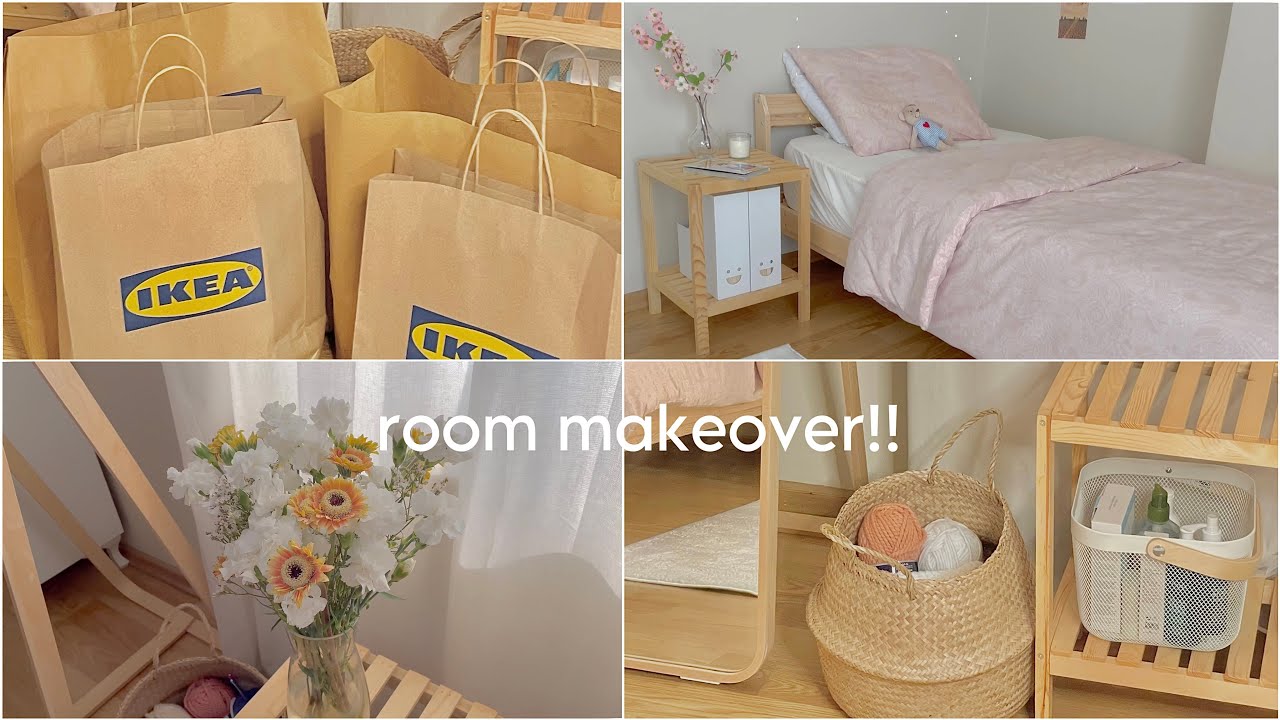 small room makeover ✨ | aesthetic, cozy💖 | Korean inspired | IKEA haul💐
