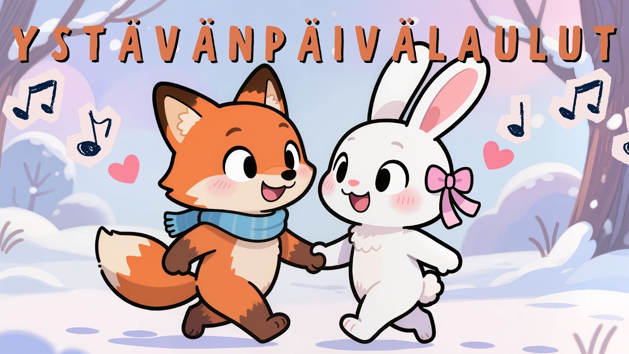 Ystävänpäivälaulut lapsille 💕 | Ystävyyslauluja ja iloisia rytmejä 🎶