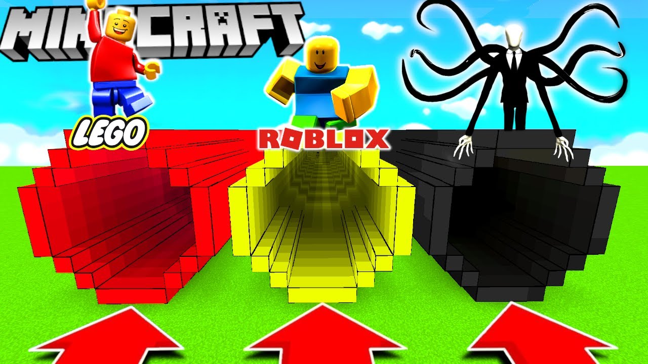 NIE WYBIERZ ZŁEGO TUNELU (LEGO, ROBLOX, SLENDERMAN) MATRUNER MINECRAFT