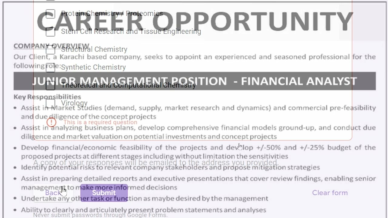 Summer Internship Program Karachi University & Other Job Opportunities