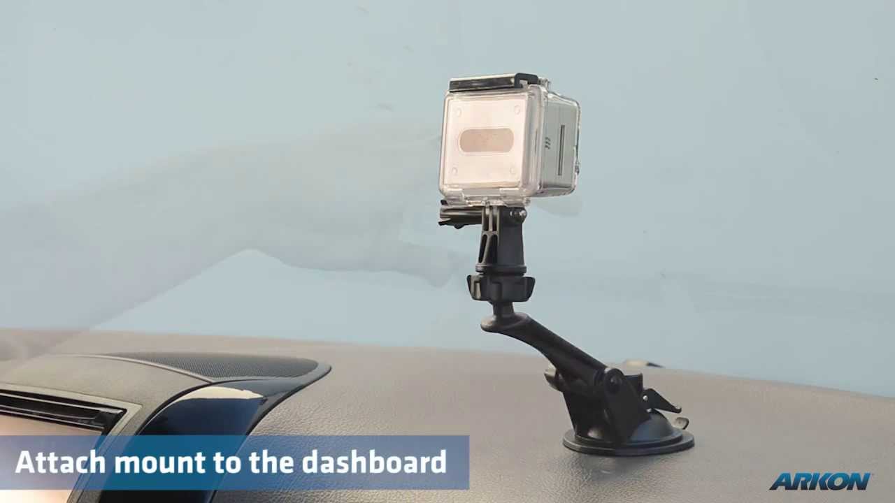 Incredibly Strong Sticky Suction Dashboard or Windshield Mount for GoPro HERO 3 HERO 2 | GP179