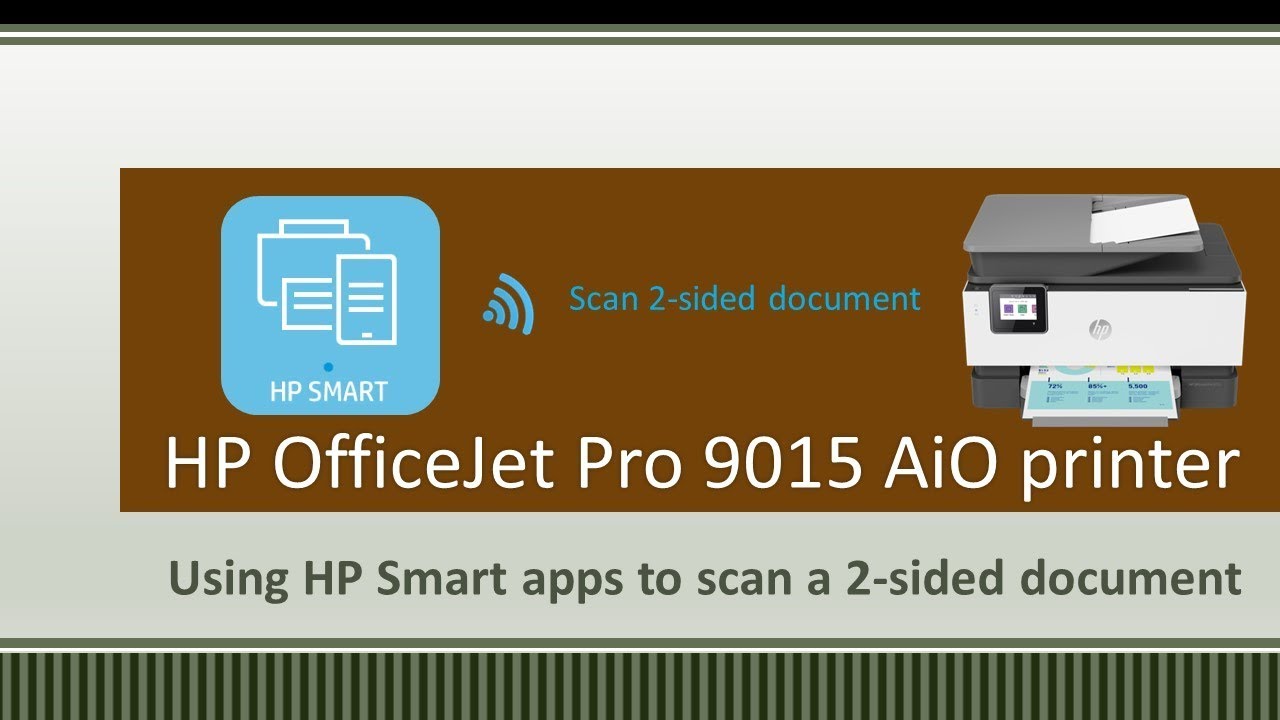 HP OfficeJet 9010|9015|9020|9025 : Using HP Smart to scan a 2 sided document